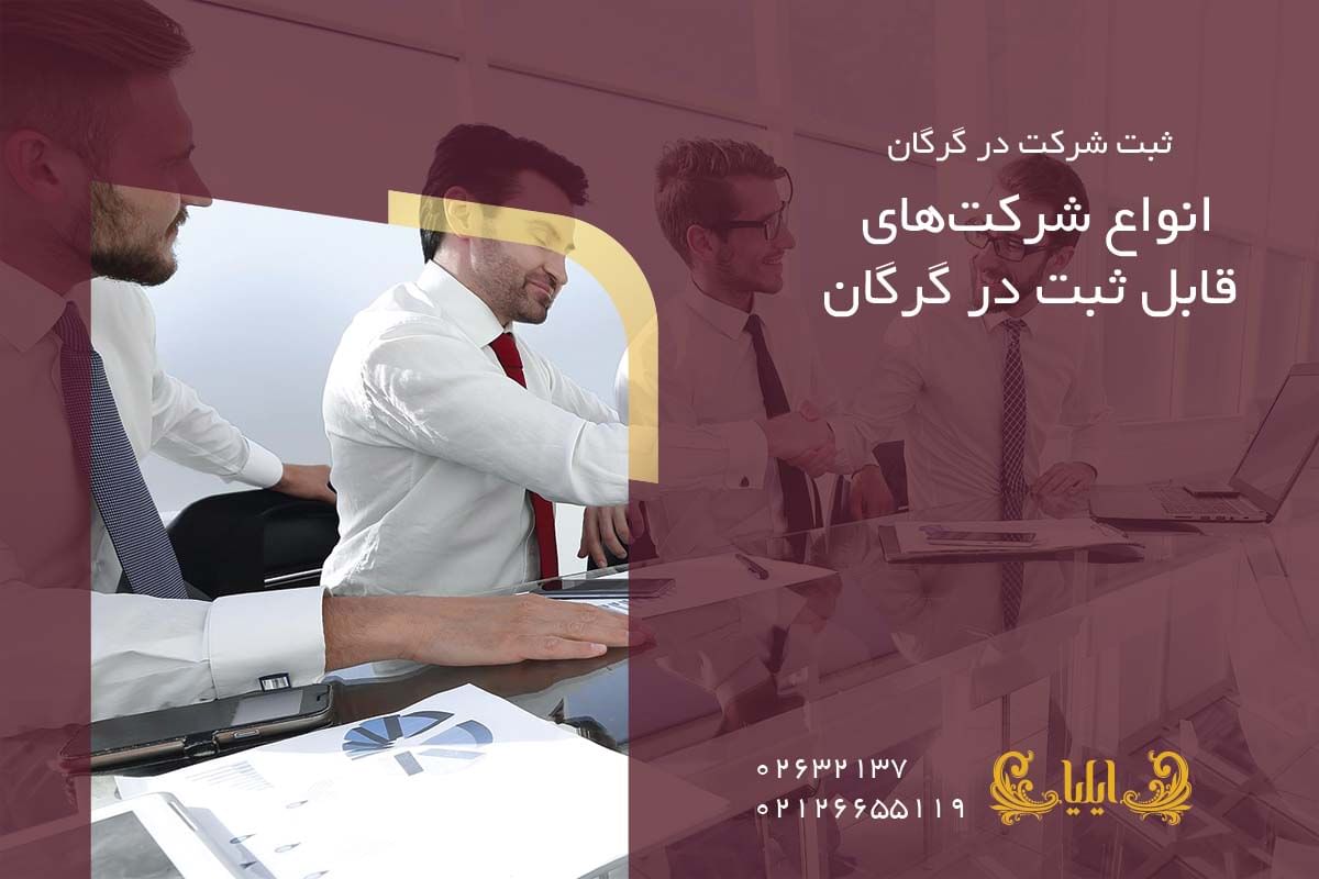 انواع شرکت‌های قابل ثبت در گرگان